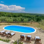 Rustic Holiday House Harmonie With Private Pool And Large Garden - Kapovci, Island Krk *
