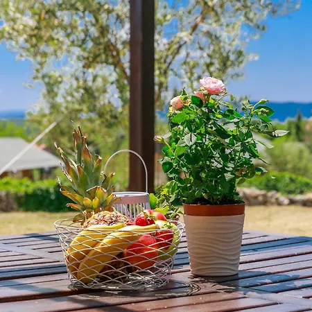 Rustic House Harmonie With Private Pool And Large Garden - Kapovci, Island Krk 別荘