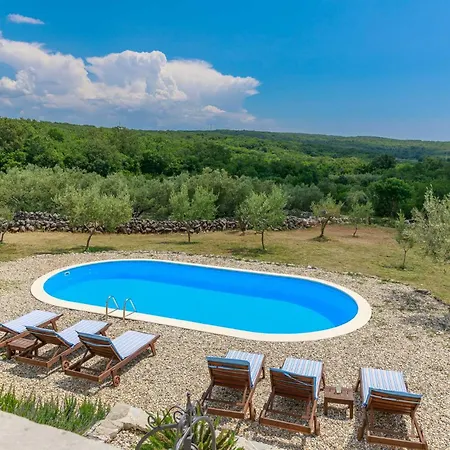 別荘 Rustic House Harmonie With Private Pool And Large Garden - Kapovci, Island Krk Brusići