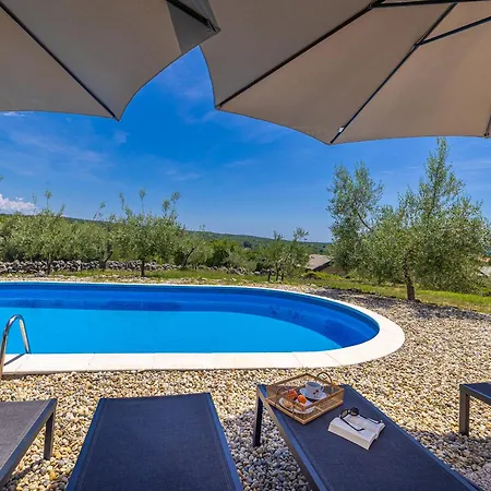 Rustic House Harmonie With Private Pool And Large Garden - Kapovci, Island Krk