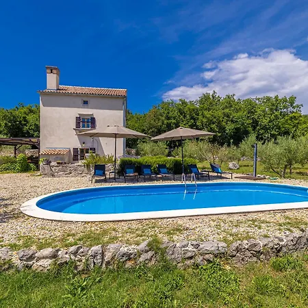 Rustic House Harmonie With Private Pool And Large Garden - Kapovci, Island Krk *