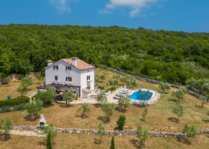 Rustic Holiday House Harmonie With Private Pool And Large Garden - Kapovci, Island Krk Holiday home *