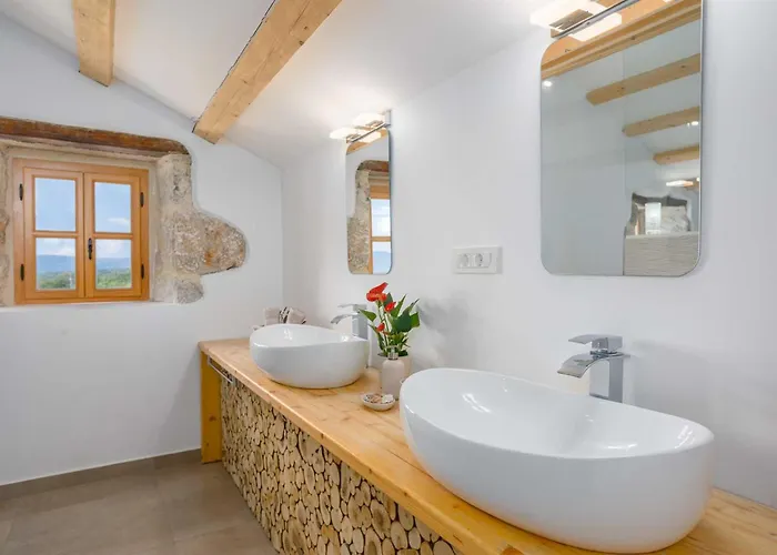 Rustic Holiday House Harmonie With Private Pool And Large Garden - Kapovci, Island Krk Holiday home *