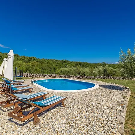 Rustic House Harmonie With Private Pool And Large Garden - Kapovci, Island Krk Сasa de vacaciones Brusici